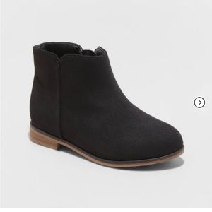 Toddler Cat and Jack Suede Black Booties